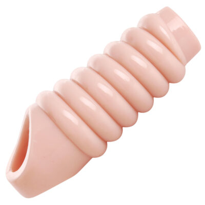Really Ample Ribbed Penis Enhancer Sheath